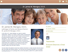 Tablet Screenshot of maragosdentistry.com